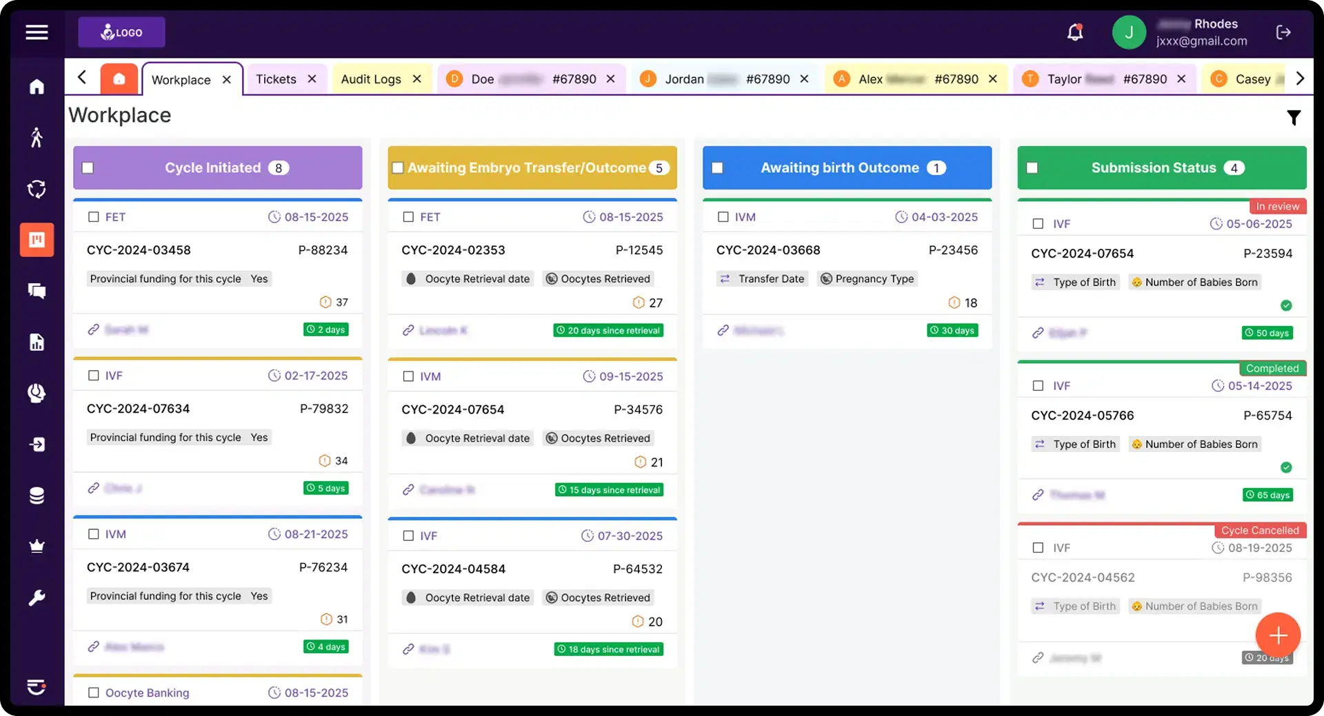 Cycle management filters